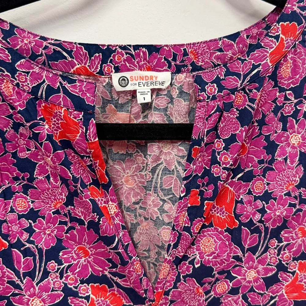 Sundry for Evereve The Anywhere tiered mini dress in a floral print 1 S